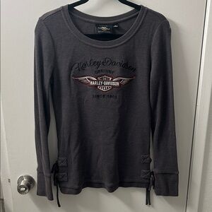 Harley-Davidson Charcoal Long Sleeve Shirt